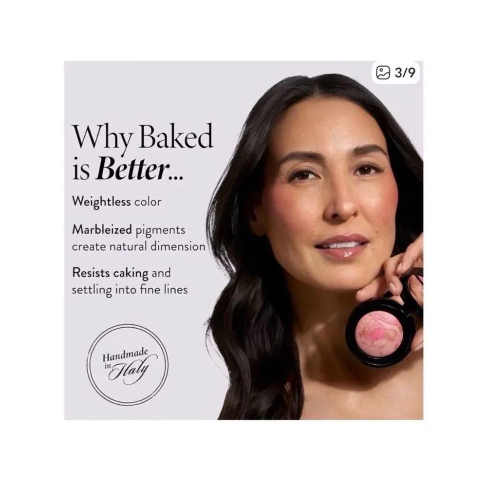 Baked Blush-N-Brighten, Marbleized Blush, 0018039B Ethereal Rose, 0.16 oz (4.5